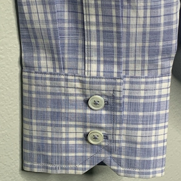 ZACHARY Prell Shirt Blue plaid dress long sleeve Cochran XS NWT - Picture 7 of 12